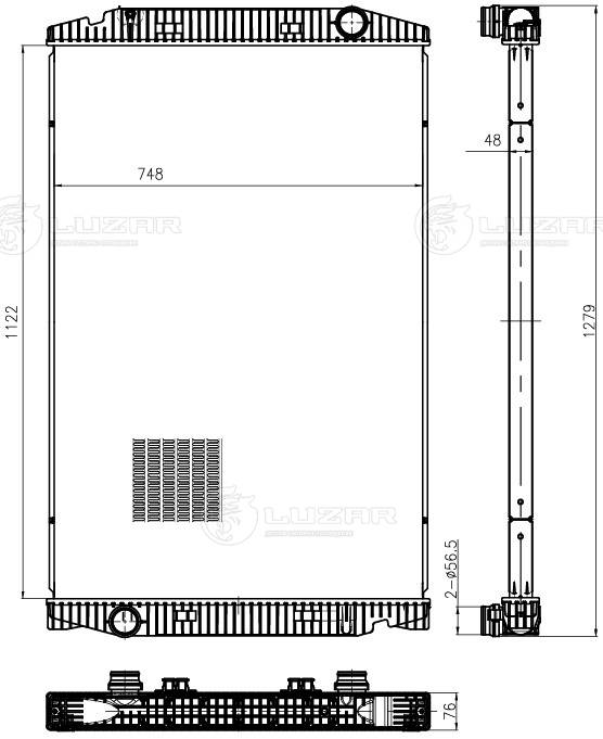 Radiator, racire motor LRc 1618 LUZAR